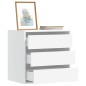 vidaXL Kommode Weiß 60x41x58 cm Holzwerkstoff vidaXL Kommode Weiß 60x41x58 cm Holzwerkstoff