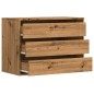 vidaXL Kommode Artisan-Eiche 80x41x58 cm Holzwerkstoff vidaXL Kommode Artisan-Eiche 80x41x58 cm Holzwerkstoff
