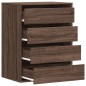 vidaXL Kommode Braun Eichen-Optik 60x41x76 cm Holzwerkstoff vidaXL Kommode Braun Eichen-Optik 60x41x76 cm Holzwerkstoff