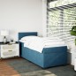 vidaXL Boxspringbett mit Matratze Blau 90x190 cm Samt vidaXL Boxspringbett mit Matratze Blau 90x190 cm Samt