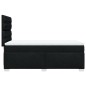 vidaXL Boxspringbett mit Matratze Schwarz 90x190 cm Stoff vidaXL Boxspringbett mit Matratze Schwarz 90x190 cm Stoff