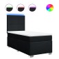 vidaXL Boxspringbett mit Matratze Schwarz 90x190 cm Stoff vidaXL Boxspringbett mit Matratze Schwarz 90x190 cm Stoff