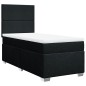 vidaXL Boxspringbett mit Matratze Schwarz 90x190 cm Stoff vidaXL Boxspringbett mit Matratze Schwarz 90x190 cm Stoff
