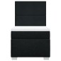 vidaXL Boxspringbett mit Matratze Schwarz 90x190 cm Stoff vidaXL Boxspringbett mit Matratze Schwarz 90x190 cm Stoff
