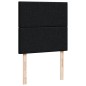 vidaXL Boxspringbett mit Matratze Schwarz 90x190 cm Stoff vidaXL Boxspringbett mit Matratze Schwarz 90x190 cm Stoff