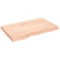 vidaXL Tischplatte 80x50x(2-6) cm Massivholz Eiche Unbehandelt vidaXL Tischplatte 80x50x(2-6) cm Massivholz Eiche Unbehandelt