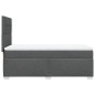 vidaXL Boxspringbett mit Matratze Dunkelgrau 90x190 cm Stoff vidaXL Boxspringbett mit Matratze Dunkelgrau 90x190 cm Stoff
