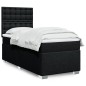 vidaXL Boxspringbett mit Matratze Schwarz 90x190 cm Stoff vidaXL Boxspringbett mit Matratze Schwarz 90x190 cm Stoff