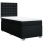 vidaXL Boxspringbett mit Matratze Schwarz 90x190 cm Stoff vidaXL Boxspringbett mit Matratze Schwarz 90x190 cm Stoff