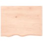 Tischplatte 80x60x2 cm Massivholz Eiche Unbehandelt Tischplatte 80x60x2 cm Massivholz Eiche Unbehandelt