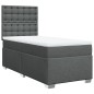vidaXL Boxspringbett mit Matratze Dunkelgrau 90x200 cm Stoff vidaXL Boxspringbett mit Matratze Dunkelgrau 90x200 cm Stoff