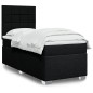 vidaXL Boxspringbett mit Matratze Schwarz 90x200 cm Stoff vidaXL Boxspringbett mit Matratze Schwarz 90x200 cm Stoff