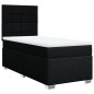 vidaXL Boxspringbett mit Matratze Schwarz 90x200 cm Stoff vidaXL Boxspringbett mit Matratze Schwarz 90x200 cm Stoff