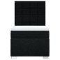 vidaXL Boxspringbett mit Matratze Schwarz 90x200 cm Stoff vidaXL Boxspringbett mit Matratze Schwarz 90x200 cm Stoff