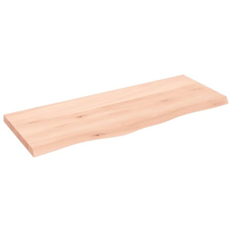 Tischplatte 100x40x4 cm Massivholz Eiche Unbehandelt