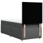 vidaXL Boxspringbett mit Matratze Dunkelgrau 80x200 cm Stoff vidaXL Boxspringbett mit Matratze Dunkelgrau 80x200 cm Stoff