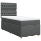 vidaXL Boxspringbett mit Matratze Dunkelgrau 80x200 cm Stoff vidaXL Boxspringbett mit Matratze Dunkelgrau 80x200 cm Stoff
