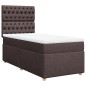 vidaXL Boxspringbett mit Matratze Dunkelbraun 80x200 cm Stoff vidaXL Boxspringbett mit Matratze Dunkelbraun 80x200 cm Stoff