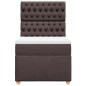 vidaXL Boxspringbett mit Matratze Dunkelbraun 80x200 cm Stoff vidaXL Boxspringbett mit Matratze Dunkelbraun 80x200 cm Stoff
