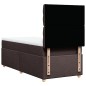 vidaXL Boxspringbett mit Matratze Dunkelbraun 80x200 cm Stoff vidaXL Boxspringbett mit Matratze Dunkelbraun 80x200 cm Stoff