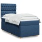 vidaXL Boxspringbett mit Matratze Blau 80x200 cm Stoff vidaXL Boxspringbett mit Matratze Blau 80x200 cm Stoff