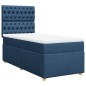 vidaXL Boxspringbett mit Matratze Blau 80x200 cm Stoff vidaXL Boxspringbett mit Matratze Blau 80x200 cm Stoff