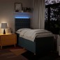 vidaXL Boxspringbett mit Matratze Blau 80x200 cm Stoff vidaXL Boxspringbett mit Matratze Blau 80x200 cm Stoff