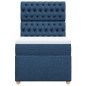 vidaXL Boxspringbett mit Matratze Blau 80x200 cm Stoff vidaXL Boxspringbett mit Matratze Blau 80x200 cm Stoff