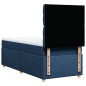 vidaXL Boxspringbett mit Matratze Blau 80x200 cm Stoff vidaXL Boxspringbett mit Matratze Blau 80x200 cm Stoff