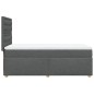 vidaXL Boxspringbett mit Matratze Dunkelgrau 80x200 cm Stoff vidaXL Boxspringbett mit Matratze Dunkelgrau 80x200 cm Stoff