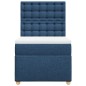 vidaXL Boxspringbett mit Matratze Blau 90x190 cm Stoff vidaXL Boxspringbett mit Matratze Blau 90x190 cm Stoff