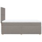 vidaXL Boxspringbett mit Matratze Taupe 90x200 cm Stoff vidaXL Boxspringbett mit Matratze Taupe 90x200 cm Stoff