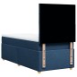 vidaXL Boxspringbett mit Matratze Blau 90x200 cm Stoff vidaXL Boxspringbett mit Matratze Blau 90x200 cm Stoff