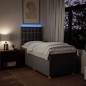 vidaXL Boxspringbett mit Matratze Taupe 90x200 cm Stoff vidaXL Boxspringbett mit Matratze Taupe 90x200 cm Stoff