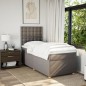 vidaXL Boxspringbett mit Matratze Taupe 90x200 cm Stoff vidaXL Boxspringbett mit Matratze Taupe 90x200 cm Stoff