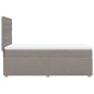 vidaXL Boxspringbett mit Matratze Taupe 90x200 cm Stoff vidaXL Boxspringbett mit Matratze Taupe 90x200 cm Stoff