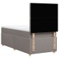 vidaXL Boxspringbett mit Matratze Taupe 90x200 cm Stoff vidaXL Boxspringbett mit Matratze Taupe 90x200 cm Stoff