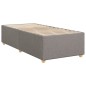 vidaXL Boxspringbett mit Matratze Taupe 90x200 cm Stoff vidaXL Boxspringbett mit Matratze Taupe 90x200 cm Stoff