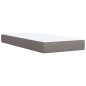 vidaXL Boxspringbett mit Matratze Taupe 90x200 cm Stoff vidaXL Boxspringbett mit Matratze Taupe 90x200 cm Stoff
