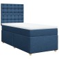 vidaXL Boxspringbett mit Matratze Blau 90x200 cm Stoff vidaXL Boxspringbett mit Matratze Blau 90x200 cm Stoff
