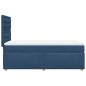 vidaXL Boxspringbett mit Matratze Blau 90x200 cm Stoff vidaXL Boxspringbett mit Matratze Blau 90x200 cm Stoff