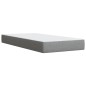 vidaXL Boxspringbett mit Matratze Hellgrau 90x200 cm Stoff vidaXL Boxspringbett mit Matratze Hellgrau 90x200 cm Stoff