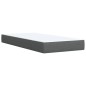 vidaXL Boxspringbett mit Matratze Dunkelgrau 100x200 cm Stoff vidaXL Boxspringbett mit Matratze Dunkelgrau 100x200 cm Stoff
