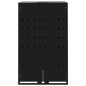vidaXL Mülltonnenbox für 2 Tonnen Schwarz 138x79x117 cm Stahl vidaXL Mülltonnenbox für 2 Tonnen Schwarz 138x79x117 cm Stahl