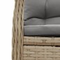 vidaXL 7-tlg. Garten-Essgruppe mit Kissen Beige Poly Rattan vidaXL 7-tlg. Garten-Essgruppe mit Kissen Beige Poly Rattan