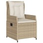 vidaXL 7-tlg. Garten-Essgruppe mit Kissen Beige Poly Rattan vidaXL 7-tlg. Garten-Essgruppe mit Kissen Beige Poly Rattan