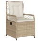 vidaXL 7-tlg. Garten-Essgruppe mit Kissen Beige Poly Rattan vidaXL 7-tlg. Garten-Essgruppe mit Kissen Beige Poly Rattan