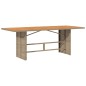 vidaXL 7-tlg. Garten-Essgruppe mit Kissen Beige Poly Rattan vidaXL 7-tlg. Garten-Essgruppe mit Kissen Beige Poly Rattan
