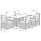 vidaXL 7-tlg. Garten-Essgruppe mit Kissen Beige Poly Rattan vidaXL 7-tlg. Garten-Essgruppe mit Kissen Beige Poly Rattan