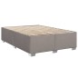 vidaXL Boxspringbett mit Matratze Taupe 140x190 cm Stoff vidaXL Boxspringbett mit Matratze Taupe 140x190 cm Stoff